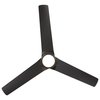 Wac Mocha 3-Blade Smart Ceiling Fan 54in Oil Rubbed Bronze with 3000K LED Light Kit and Remote Control F-001